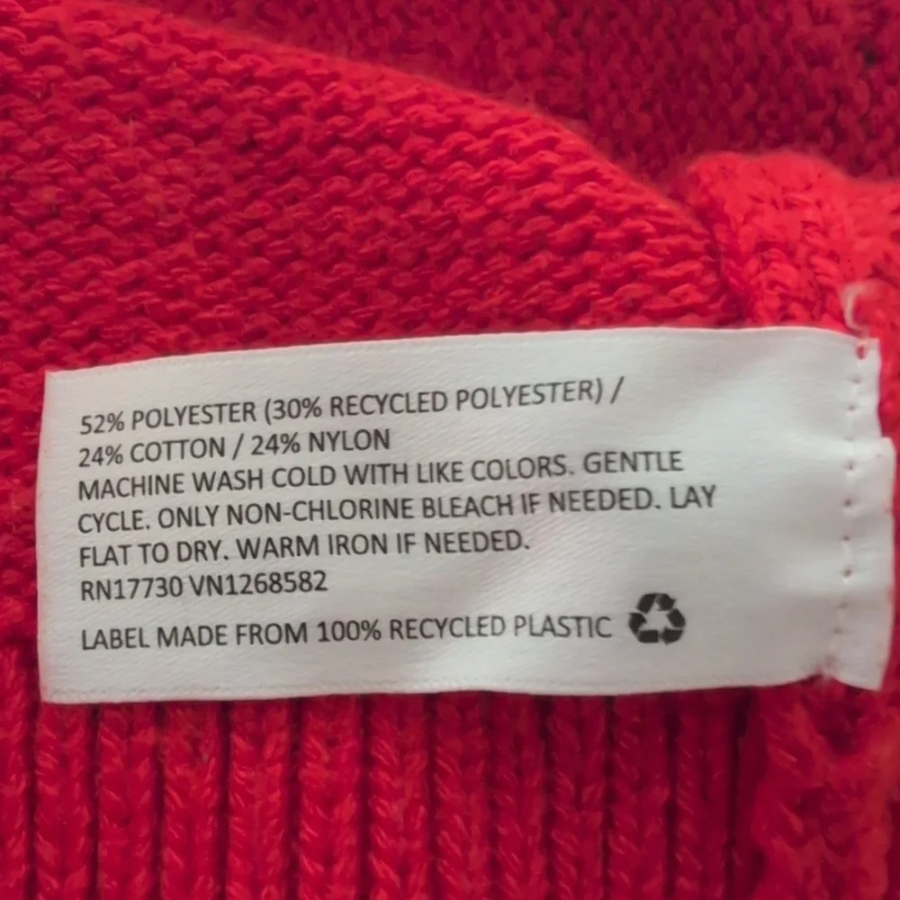 Lego‎ Sweater Men's Orange L Pullover Preppy Classic Crewneck